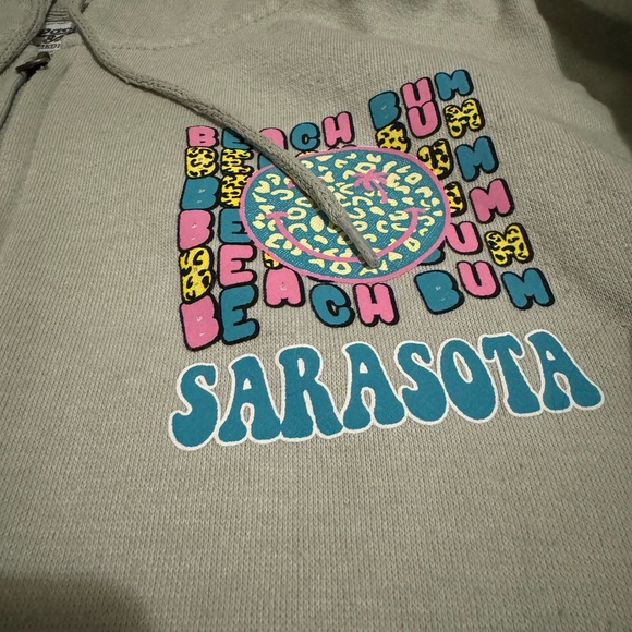 ‘Sarasota’ graphic Zip Up Hoodie - Back Graphic - Picture 4 of 6